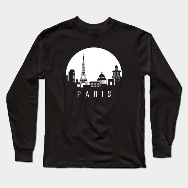 Paris, skyline Long Sleeve T-Shirt by ThyShirtProject - Affiliate